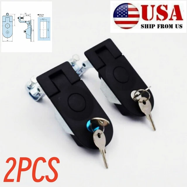 US 1Pair Compression Latch Lock Large Horsebox Locker Doors Tack Box Marine Boat