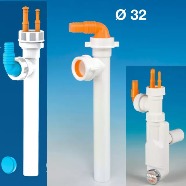 Geräte Kondensat Ablauf Siphon Sifon DN32 Lira 1 1/4" Waschmaschine Dampfgarer