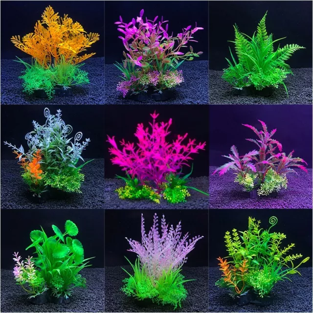 Artificial Aquatic Plants Ornament Fish Tank Plastic Water Grass Aquarium Decor