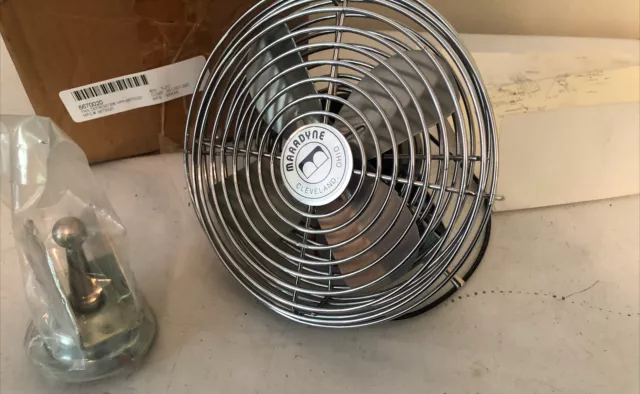 Maradyne 12V Fan 7" Dash Fan Defroster Chrome 6670020 New 100352-1