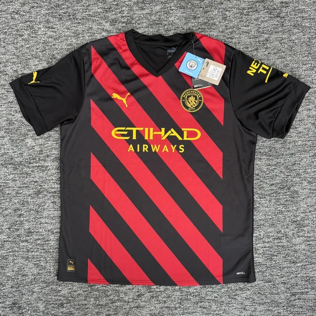 MANCHESTER CITY FOOTBALL Shirt Mens XL Away Kit 2022/23 Replica Puma ...