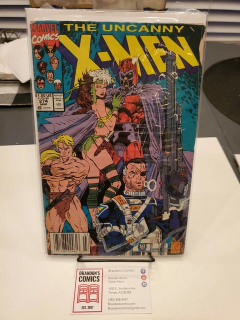 The Uncanny X-Men #274 1991, Marvel Savage Land Rogue Magneto Jim Lee