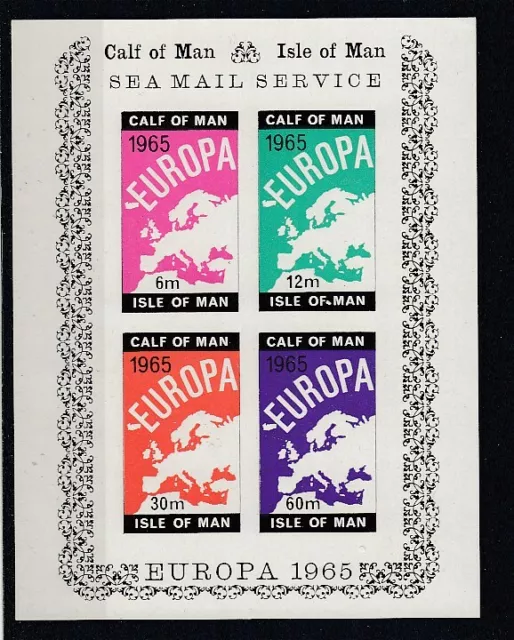 Cinderella Calf Of Man Europe 1965 Block (MNH)