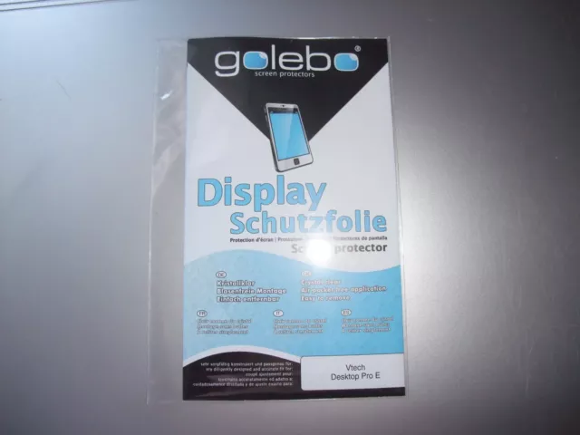 Golebo Display Folie, VTech Desktop Pro E, Schutzfolie, Klar, blasenfreie Montag