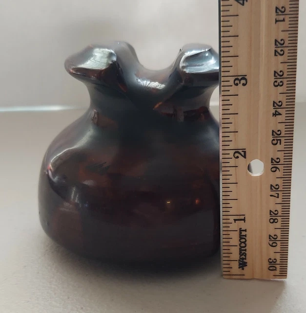 VINTAGE/ANTIQUE - Ceramic Brown Electric Pole Insulator By LOCKE USA - Top Rest 12