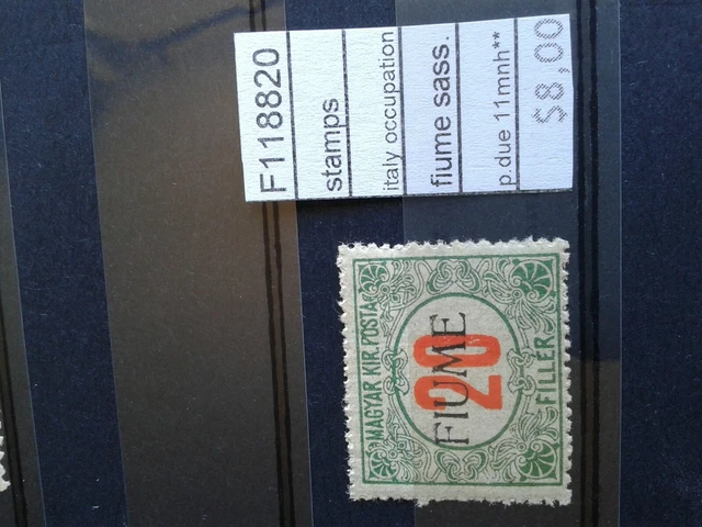 Stamps Italy Occupation Fiume Sassone Postage Due N°11 Mnh** (F118820)