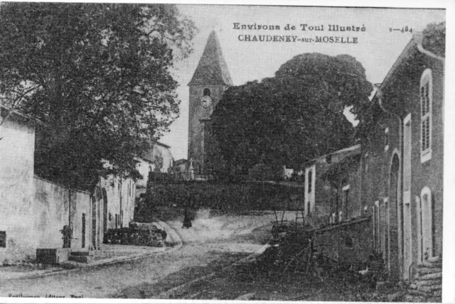 Map - CPA copy - surroundings of Toul - CAUDENEY-SUR-MOSELLE