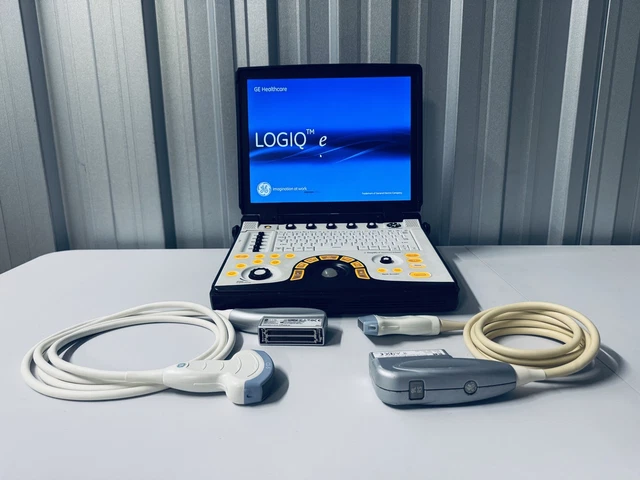 Ge Logiq R R9 GE LOGIQ E (R9) Portable Ultrasound W/ Ge C1-5 Rs Convex & Ge 9L-Rs ...