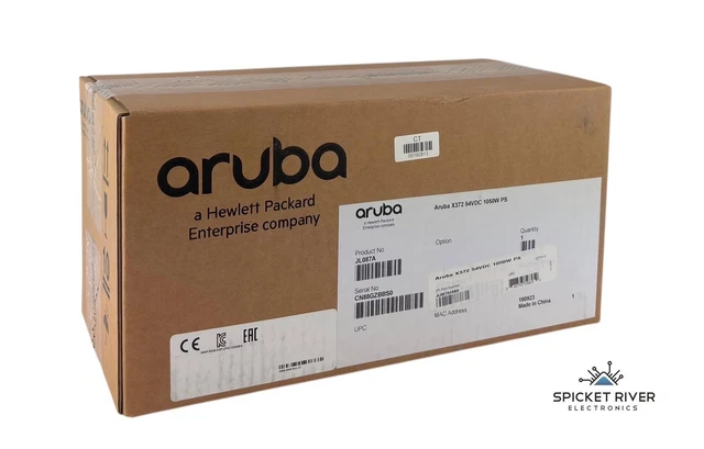 Alimentation électrique Aruba X372 - 680W - Entrée 100-240V AC / Sortie 54V DC - Pour Commutateurs Réseau Aruba - Composant De Rechange