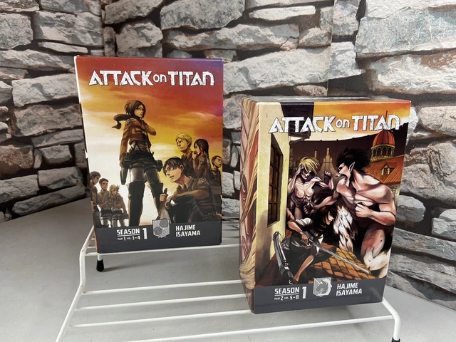 ATTACK ON TITAN Season 1 Part 1,2 Vol 1-8 Manga Book Box Set Anime EUR