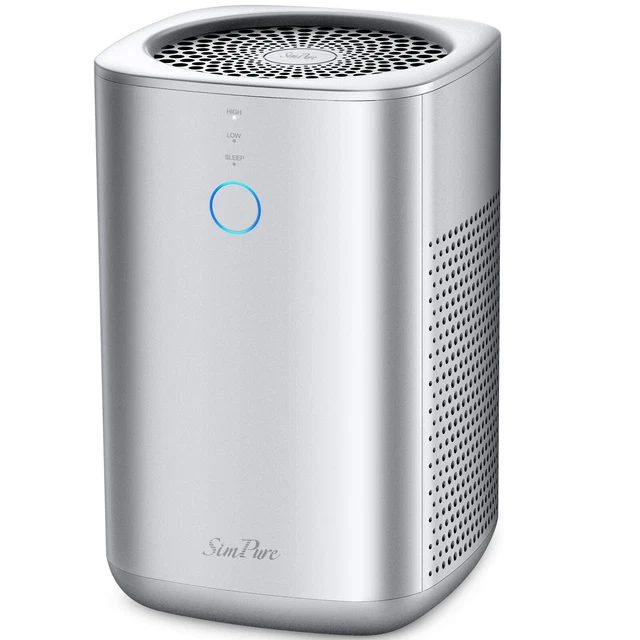 HOME AIR PURIFIER for Large Room Allergies Pet, Smoke, Double H13 HEPA