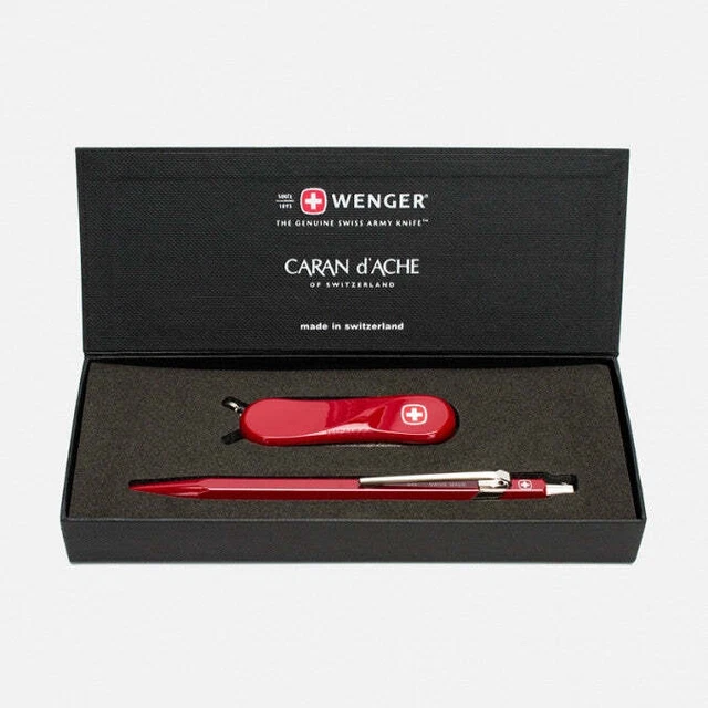 Set Sfera Caran D'ache E Coltellino Wenger