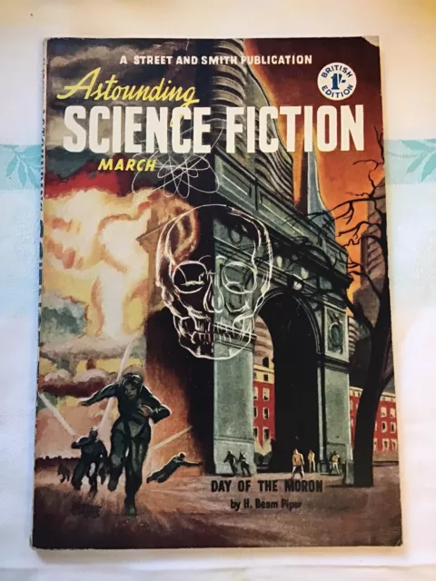 H Beam Piper , Astounding Science Fiction , Day Of The Moron , Scarce SF 1952