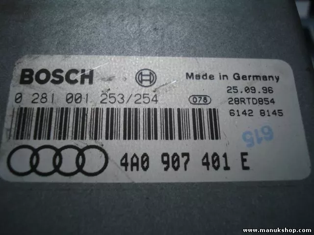 Motorsteuergerät Audi 4A0907401E 4A0 907 401 E 4AO907401E BOSCH 0281001254 3