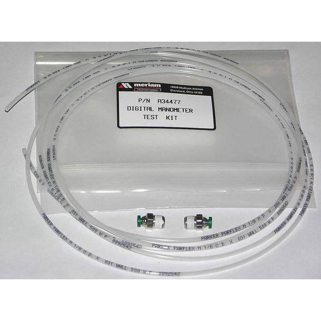 MERIAM A34477 Manometer Accessory Kit,For Meriam M1