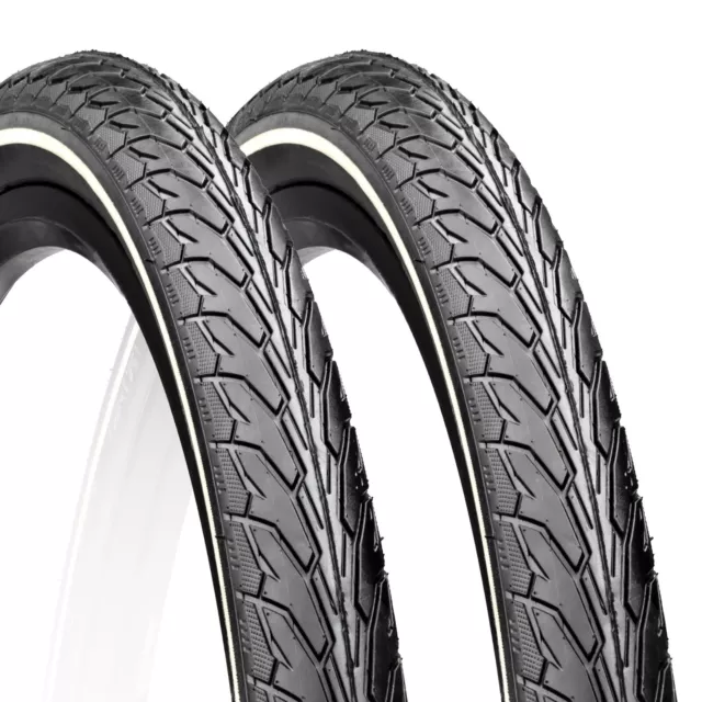 Pair 700 x 32c Stop Thorn Tyres Puncture Resistant + INNER TUBES 2