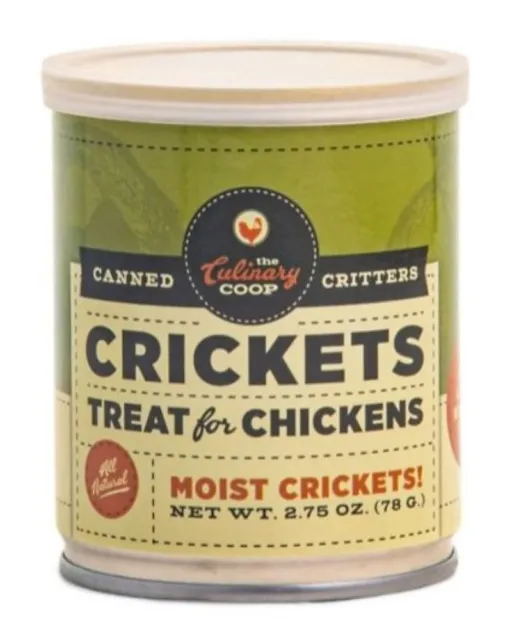 Lot of 2: The Culinary Coop 15044 Canned Critters Crickets Chicken Treat 2.75 oz