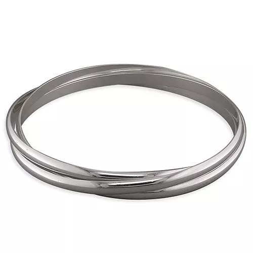 Bangle Heavy Triple Russian Sterling Silver