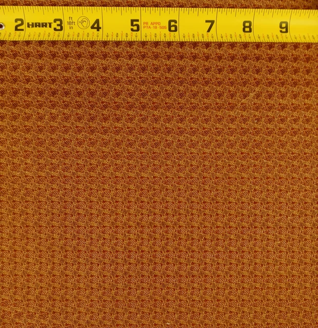 VINTAGE RADIO SPEAKER Grill Cloth Gold tan Grundig Philco Etc 24"X7