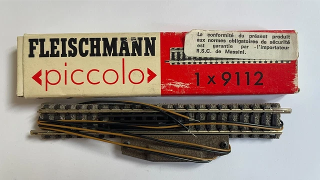 ECHELLE N AIGUILLAGE triple sans moteur FLEISCHMANN PICCOLO Ref 9158
