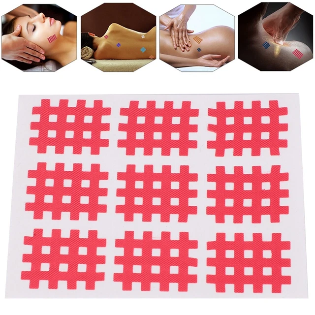 (Pink 1 Piece 9 Stickers)01 Physio Tape 74x98mm Rayon