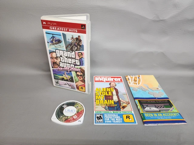 GTA Vice City Stories Sur Sony PSP - Bon état, Boîtier Et Jeu Complet