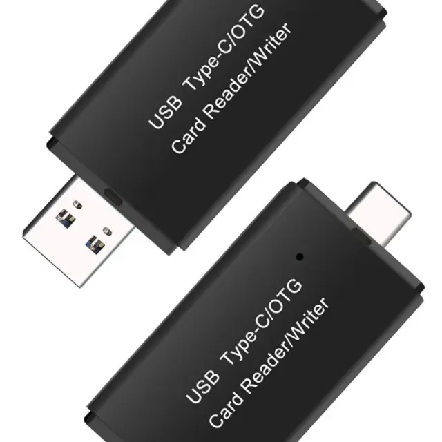 3 in 1 USB-C Type C Micro USB OTG TF MMC Card Reader For