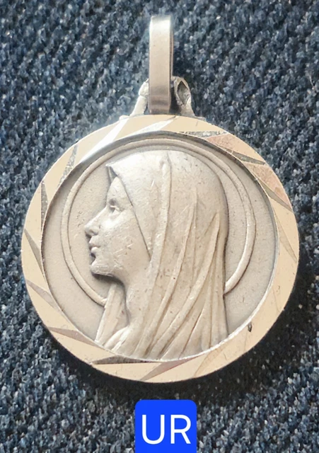 Médaille émaillée En Argent Massif Avec Poinçon Crabe - Lot 157 - Poids 1.4 Gr - Occasion
