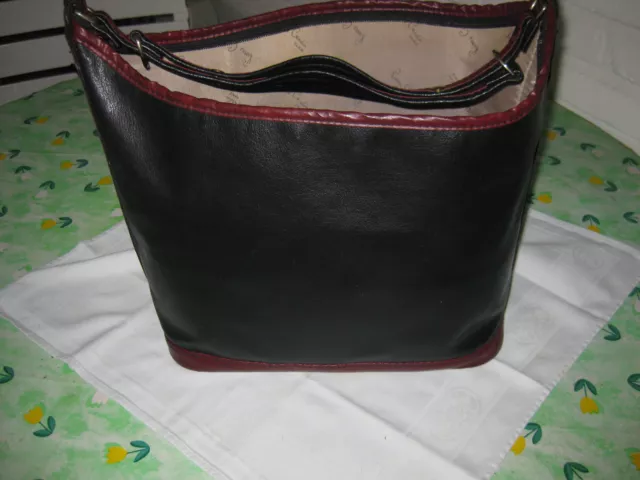 Kosmetik-Tasche Pierre Cardin Tasche Vintage Beauty Case schwarz- bordeaux rot