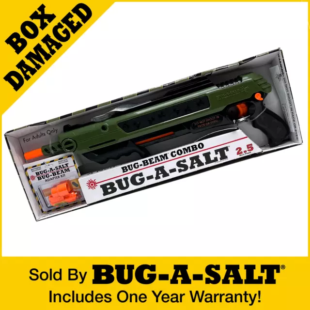 Damaged Box Authentic BUG-A-SALT Army Green 2.5 + Bug-Beam Laser Combo