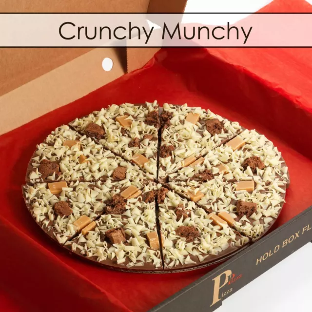 Gourmet Chocolat Pizza 17.8cm Belge Lait Choc Cadeau Stockage Réservoir