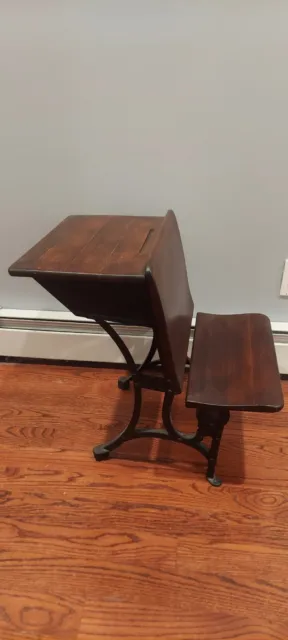 Antique Heywood Wakefield Child’s  school desk folding seat