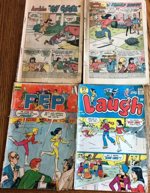 Lot Of 4 Adventure Comics Archie Series Close-Up 1970's They're Old Vintage