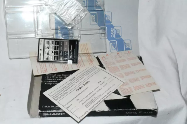 Sharp OZ-705A Money Planner IC Card for OZ-7000 New Old Stock w1c