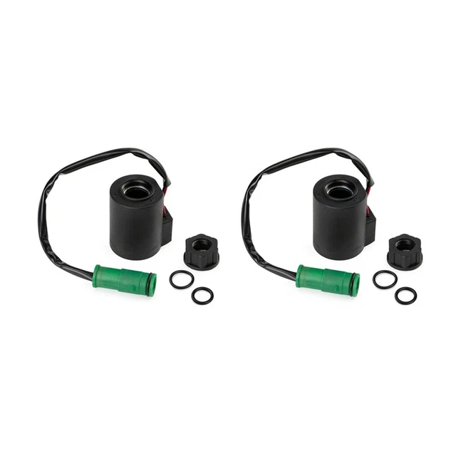2X 24V Solenoid Coil for Excavator EC140 EC160 EC210 EC240 EC290 EC330 EC36 V1R6