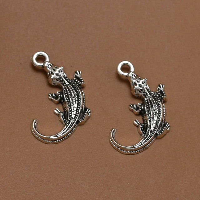alloy pendant charm 20 Stück Legierung Krokodil Gecko Form Anhänger Charms DIY S