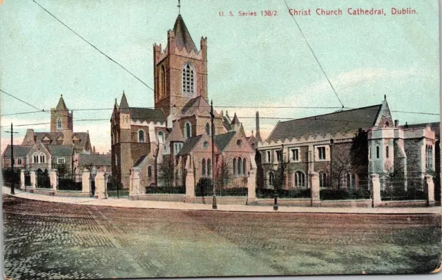 Christ Church Cathedral Dublin Antique Postcard UDB Germany UNP Unused