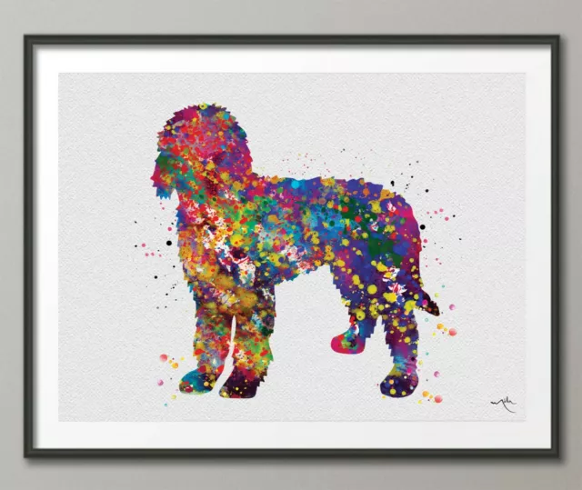 Labradoodle Watercolor Print Labradoodle Doglover Gift Pet Dog Love Doodle-1561