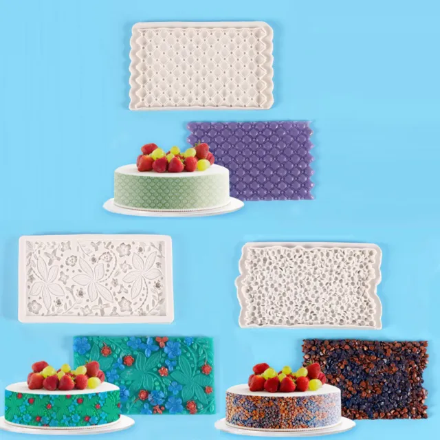 Fondant Mold  Grade Clear Texture High Toughness Safe Cake Mold Silicone