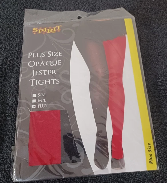 Plus Size Opaque Jester Tights Spirit Of Halloween