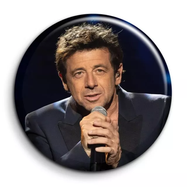 Patrick Bruel Badge Epingle 38mm Button Pin