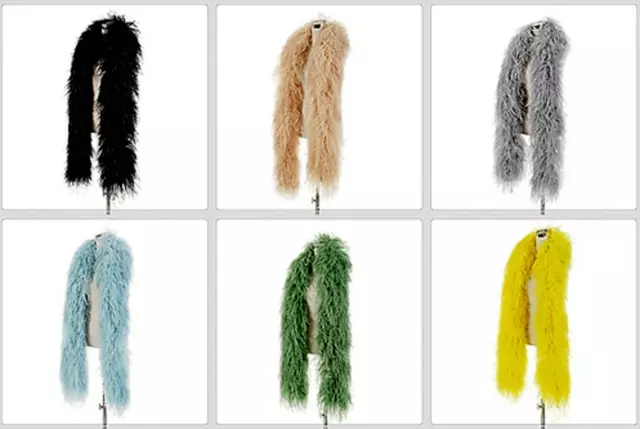 6 Ply OSTRICH FEATHER BOAS 72 Inches Many Colors to Choose Costumes/Halloween