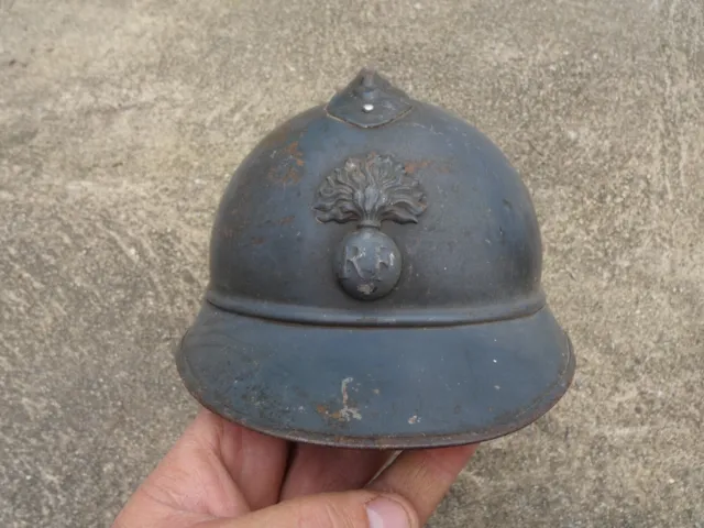 WW1 Original French Infantry Helmet Mle 1915 Complete with Liner