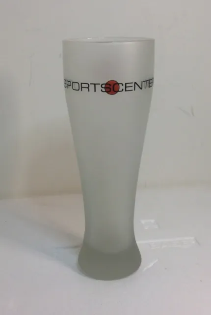ESPN Beer glasses frosted  sportscenter 3pc. 9" great shape see photos Descript