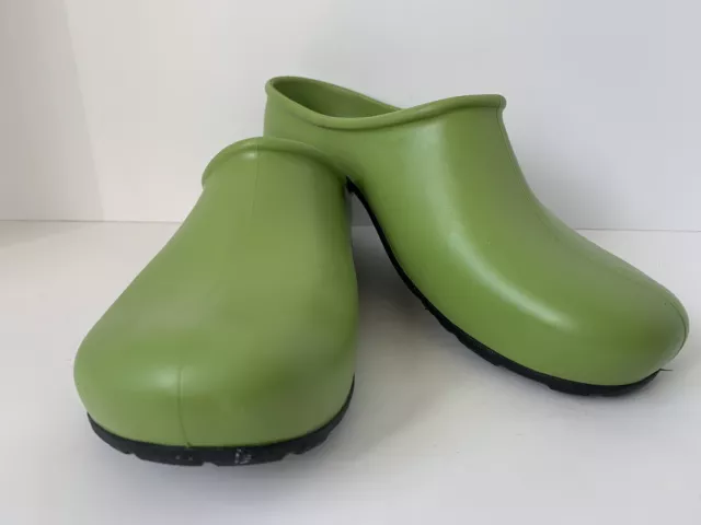 Sloggers Green Garden Clogs Waterproof Slip On Women's Size 7