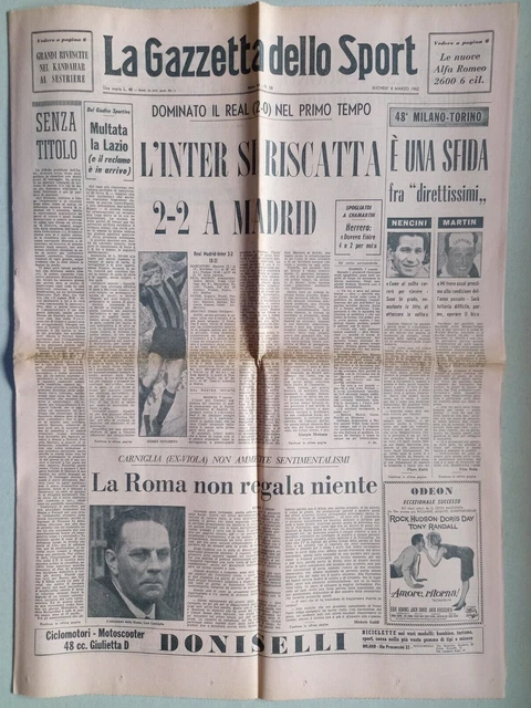 TWB: Coupe des Clubs Champions 1961 196 Real Madrid Juventus