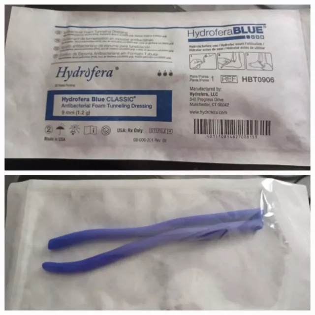 Hydrofera Blue  Tunneling Dressing 9 mm x 6'' 5pks Ships Fast!!!