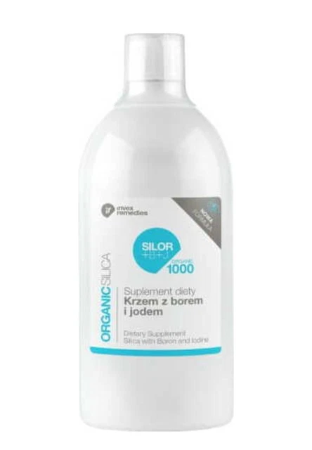 Krzem z borem i jodem Silica with Boron and Iodine Silor+B+J 1000ml Invex Remedi