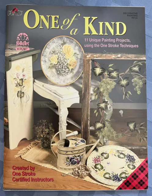 ONE OF A KIND One Stroke Decorative Painting Instruction Book by Donna Dewberry