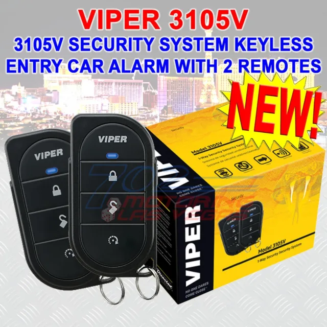 Viper 3105V Security System Keyless Entry Car Alarm With 2 Remotes Newest Model